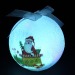 Ёлочная игрушка КОСМОС "шарик", матовый. Светодиоды. Питание: 3 х LR44. Размер: 8 см.#209655