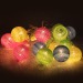 Светодиодная гирлянда - шарики 20 цветных светодиодов, 5,3м, прозрачный шнур, контроллер, 220V#210425