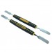 Лопатка двухсторонняя YAXUN YX-688С с резиновой ручкой (150мм)#212226