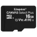 Карта памяти MicroSD 16GB Kingston Class 10 Canvas Select Plus A1 (100 Mb/s) + SD адаптер#212335