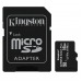 Карта памяти MicroSD 16GB Kingston Class 10 Canvas Select Plus A1 (100 Mb/s) + SD адаптер#212334
