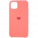 Чехол-накладка - Soft Touch Love для Apple iPhone 11 Pro (dark pink)#212605