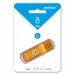 Флеш-накопитель USB 8GB Smart Buy Glossy series orange#711159