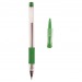 Ручка гелевая ATTOMEX 5051309 зеленая, 0,5мм, прозр.корпус с рез.держ., шт#335097