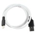 Кабель USB - Apple lightning Hoco X21 Silicone (white/black)#218885