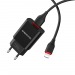 Адаптер Сетевой Borofone BA20A 1USB + кабель Apple Lightning (black)#982181