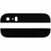 Стекло задней крышки для iPhone 5S (2шт) (черный)#261768