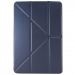 Чехол-книжка для iPad MiNi 4 кож.зам-пластик прозрачная крышка синий#221519