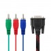 Кабель VIXION CAB32 VGA (M) - 3RCA (M) 1.5m (черный)#1417889