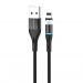 Кабель USB - Lightning BOROFONE BU16 магнитный (черный) 1м#1629331