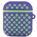 Чехол для наушников N Apple AirPods 1/2 фиолетово-салатовый#247707