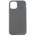 Чехол-накладка Silicone Case без логотипа для Apple iPhone 11 Pro (полная защита) графитовый#249954