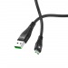 Кабель USB - micro USB Hoco U53 Flash 4A (black)#1983486