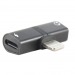 Адаптер Hoco LS20 Apple Dual Lightning Digital Audio Converter (black)#252844