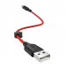 Кабель USB - micro USB Hoco X21 PLUS Micro черно-красный 0,25м#1635594