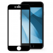 Защитное стекло "Премиум" для iPhone 7/8/SE (2020) Черное (Закалённое+, полное покрытие)#442626