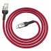 Кабель USB - MicroUSB Hoco U68 (4A, 1.2 м) Красный#387496