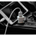 Адаптер Автомобильный Hoco Z2A 2USB/5V/2.4A + кабель micro USB (white)#1801706