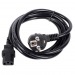 Кабель компьютер-розетка VCOM 220V (EURO) <VDE> 3G*1.5mm2, 16А, 1.8 м. (1/40)#2114977