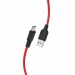 Кабель USB - micro USB Hoco X21 PLUS черно-красный 1м#1635569
