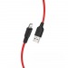 Кабель USB - Apple lightning Hoco X21 PLUS Apple черно-красный 1м#1635526