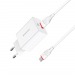 Адаптер сетевой BOROFONE BA21A + кабель Micro usb, цвет белый#1581445