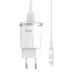 Адаптер сетевой Hoco C37A+кабель Apple Lightning 1USB, цвет белый#1631817