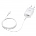Сетевое зарядное устройство Hoco C72A, 1USB, 2.1A+кабель Apple 1м, цвет белый#1439485