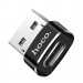 Адаптер Hoco UA6, USB-Type-C черный#429286