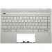 Клавиатура HP Pavilion 13-an топ-панель серебро (для моделей со сканером отпечатка)#1880485