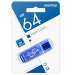 Флеш-накопитель USB 3.0 64Gb Smart Buy Glossy series Dark (Blue)#2099596