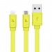 Кабель USB Hoco X5 2в1 Apple+Micro желтый 1м#1648300