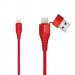 Кабель USB/Type-C Hoco U26 Apple, красный 1,2м#1519677