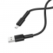 Кабель USB BOROFONE BX31 Micro силиконовый черный 1м#1848140