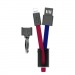 Кабель USB Hoco U36 Apple красно-синий#1189644