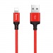 Кабель USB - Apple lightning Hoco X14, красно-черный 2м#1648321