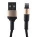 Кабель USB - Apple lightning Hoco X26 Xpress, 100 см. (black/gold)#331790