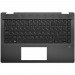 Топ-панель HP Pavilion x360 14-dh темно-серая (белое обрамление)#2027246