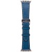 Ремешок - ApW18 для Apple Watch 42/44 mm из гладкой кожи с классической пряжкой (blue)#336487