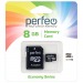 Карта памяти Perfeo microSD  8GB High-Capacity (Class 10) economy series с адаптером#341859