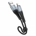 Кабель USB - micro USB Hoco X38 Cool Charging (25 см) (black)#1984447