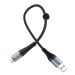 Кабель USB - micro USB Hoco X38 Cool Charging (25 см) (black)#1984448