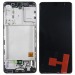 Дисплей для Samsung A415F Galaxy A41 в рамке + тачскрин (черный) ОРИГ100%#1853856