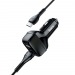 Адаптер автомобильный Hoco Z36 2USB/2.4A + кабель Micro USB (черный)#443466