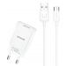                         Сетевое ЗУ USB USAMS T21 1USB/2.1A + кабель Micro USB (белый)*#1386903