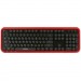                     Беспроводной комплект клавиатура+мышь мультимедийный с круглыми клав. Smartbuy 620382AG черно-красн#350740