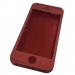                             Чехол пластиковый iPhone 5 Voero 360° + стекло красный матовый*#2036640