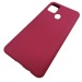                                 Чехол силиконовый Samsung A21S Silicone Cover NANO 2mm вишневый#2087278