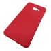                                 Чехол силиконовый матовый Samsung A7 2016 (A710) красный #1766407