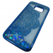                                 Чехол пластиковый Samsung S7 Edge блестки в воде синий* #2133476